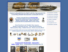 Tablet Screenshot of frantzlocksmithservice.com